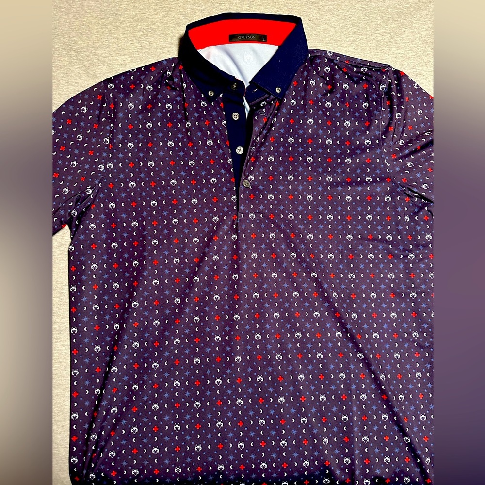 Greyson Clothier Wolf Moon Raven Polo